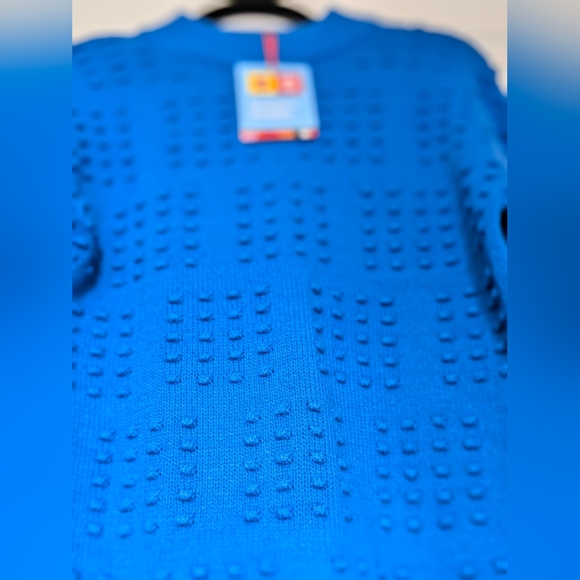 Target Lego blue knit long sleeve sweater new with tags Size XS (M) Cotton Blend - Picture 4 of 9
